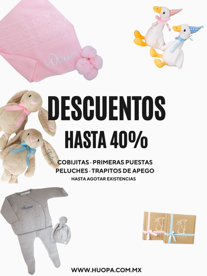 Trapito de Apego Tejido Personalizado Gris HS