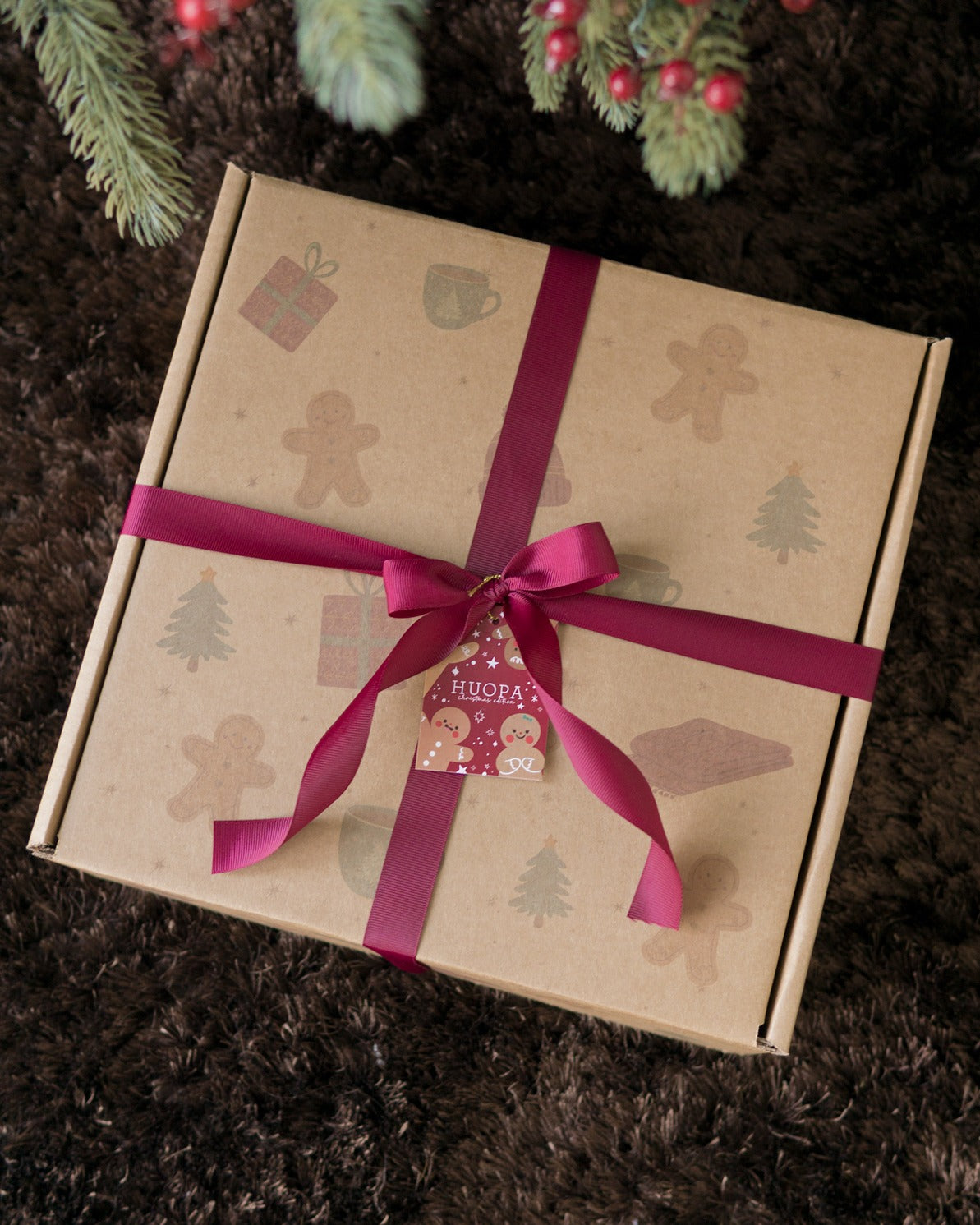 caja de regalo navideña