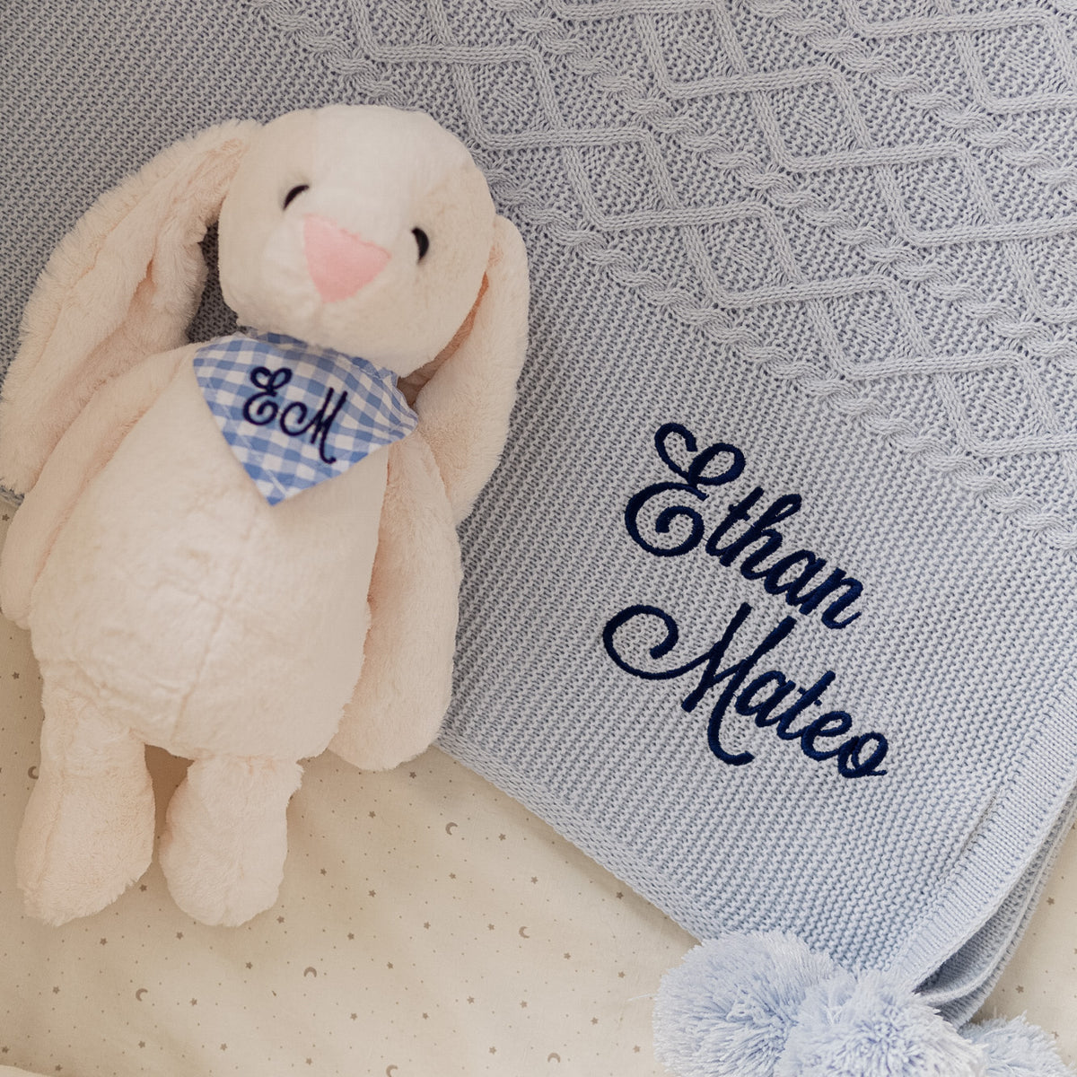 Kit Welcome Baby Niño + Conejito Riley