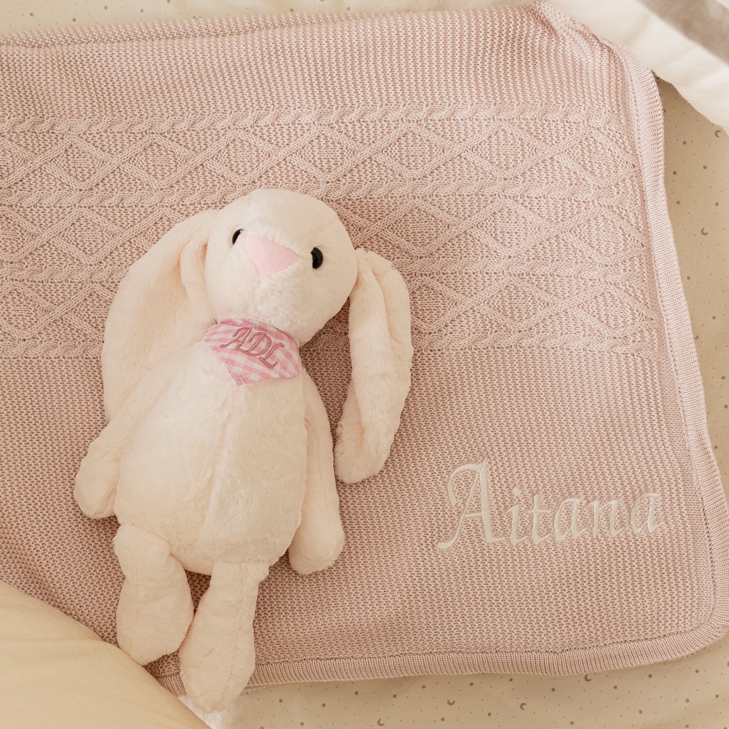 kit cobija polar niña + conejo m + envió gratis