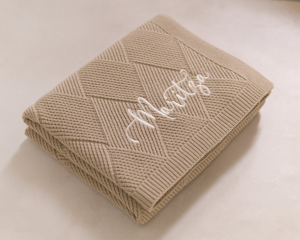 Frazada Individual Rombos 110x150 cms