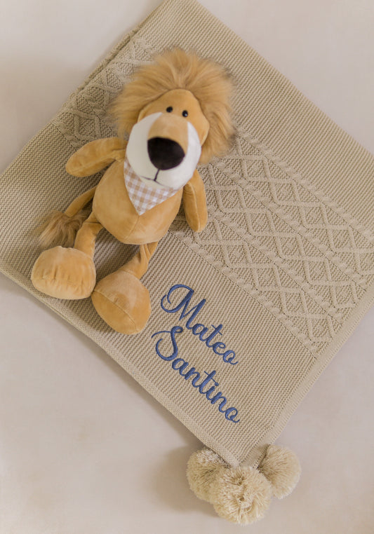 Kit Cobija Motas + Peluche Personalizado + Envio Gratis