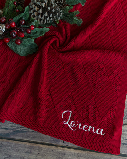 Frazada Rombos Navidad