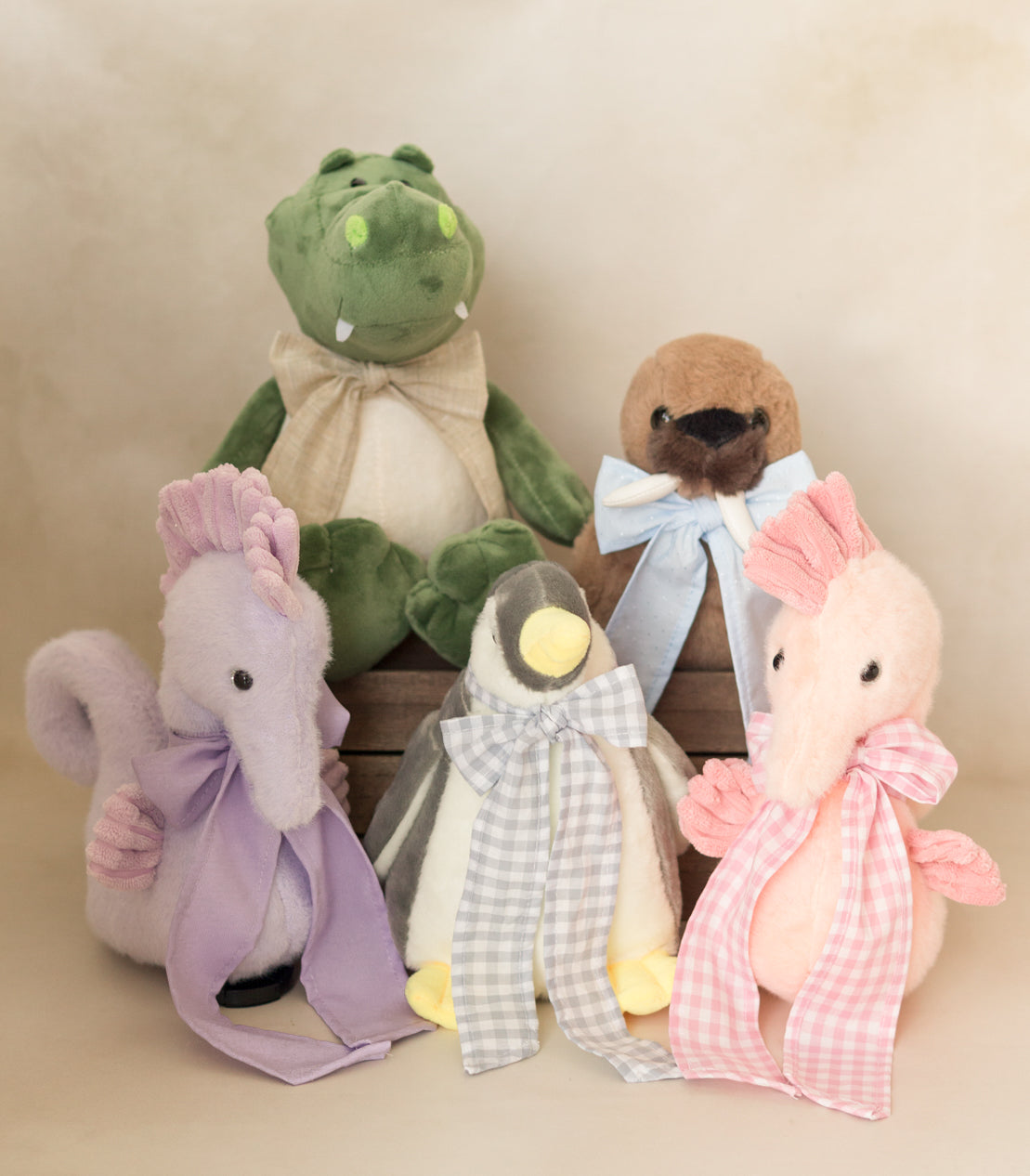 amiguitos del mar personalizados con listón 🐋🐬🐢