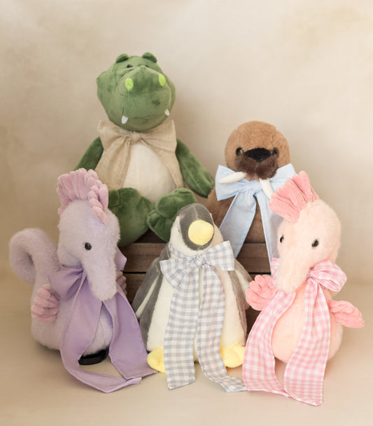 Amiguitos del Mar Personalizados con Listón 🐋🐬🐢