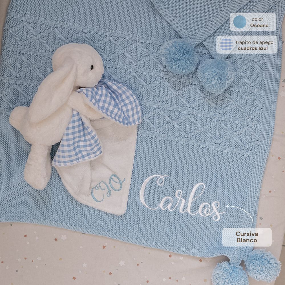 kit welcome baby trapito de apego + envío gratis