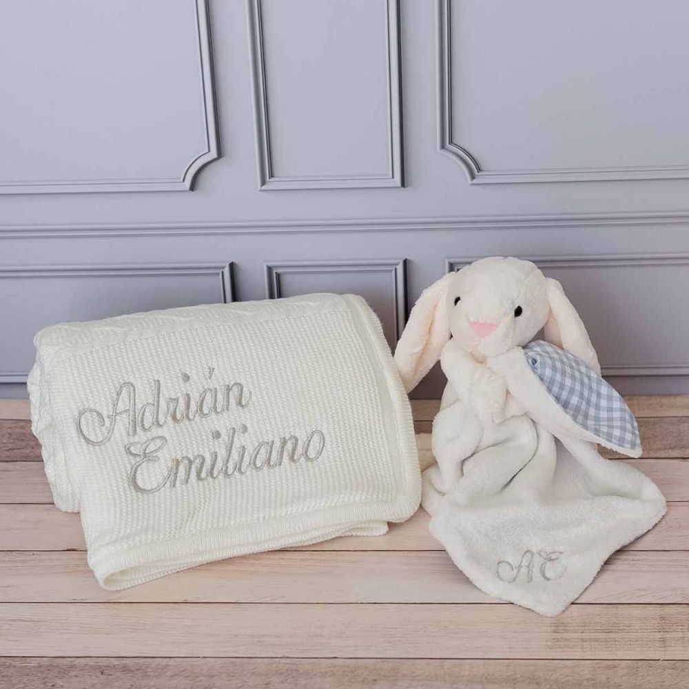 kit welcome baby polar con trapito apego + envío gratis