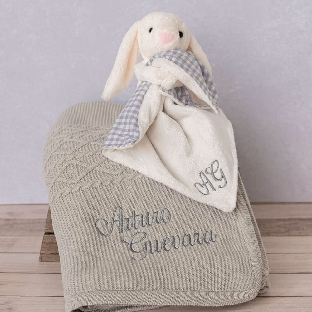 kit welcome baby polar con trapito apego + envío gratis