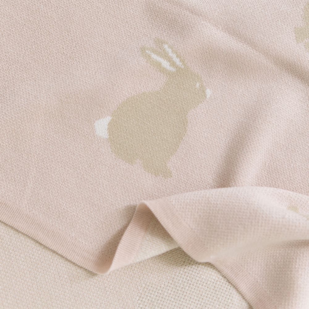 Cobijita Personalizada Conejos Cielo y Rosa