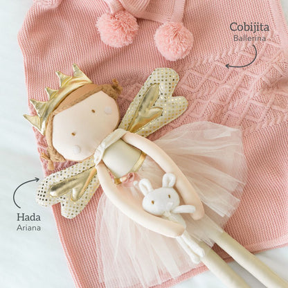 Kit Cobijita Motas Personalizada + Bailarina o Hada + Envío Gratis