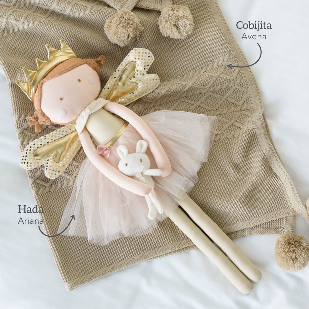 kit cobijita motas personalizada + bailarina o hada + envío gratis