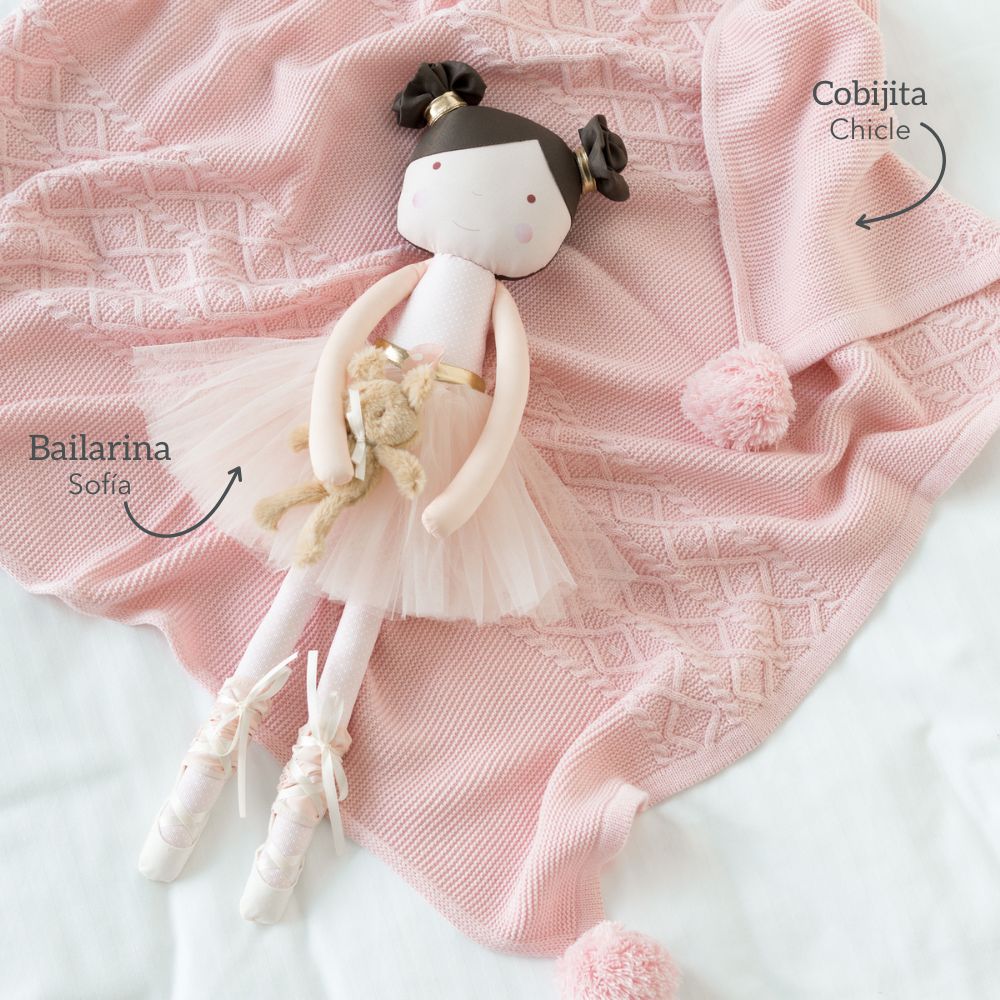 kit cobijita motas personalizada + bailarina o hada + envío gratis