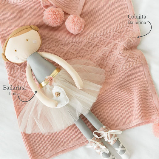 Kit Cobijita Motas Personalizada + Bailarina o Hada + Envío Gratis