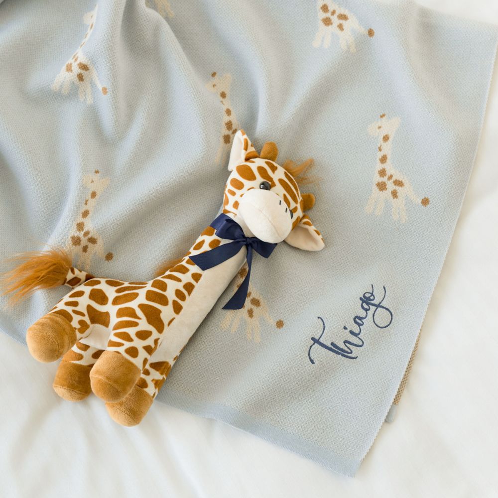 Set de Regalo Cobijita de Animalitos + Peluche Personalizado Varios Modelos