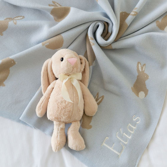 Kit  Cobija Animalitos + Peluche Personalizado