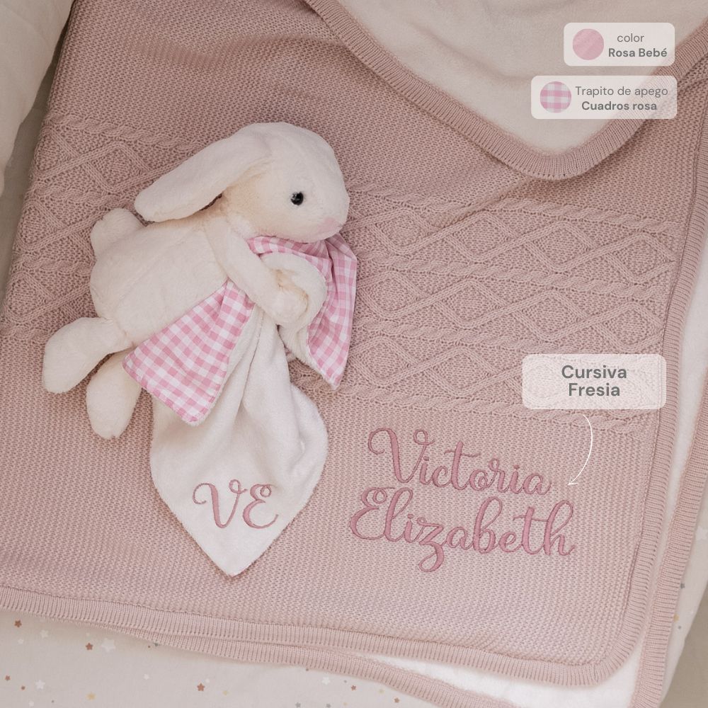 kit cobija polar + trapito de apego + envio gratis