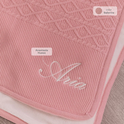 Cobija Trenza  con Polar Personalizada