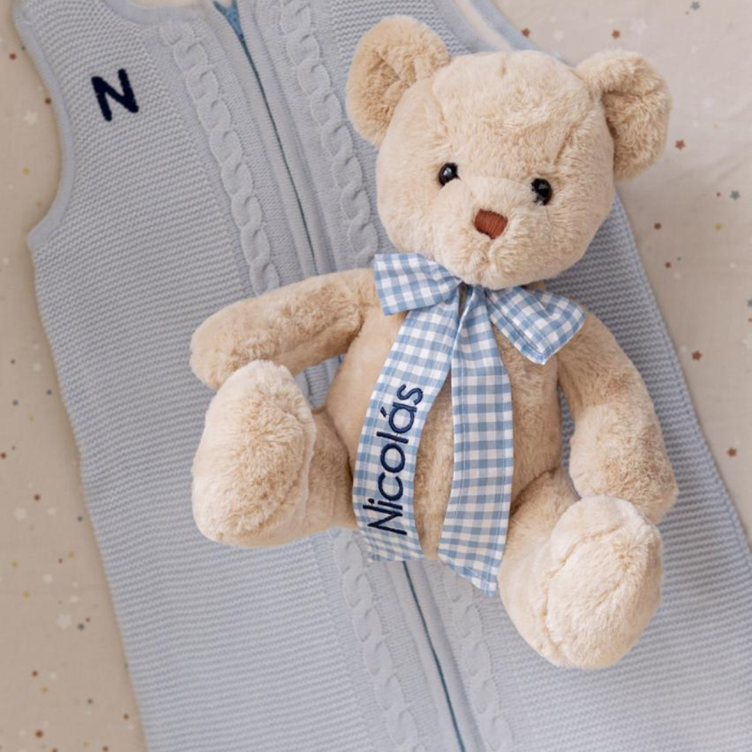 kit saquito de bebé + william el oso g  + envío gratis