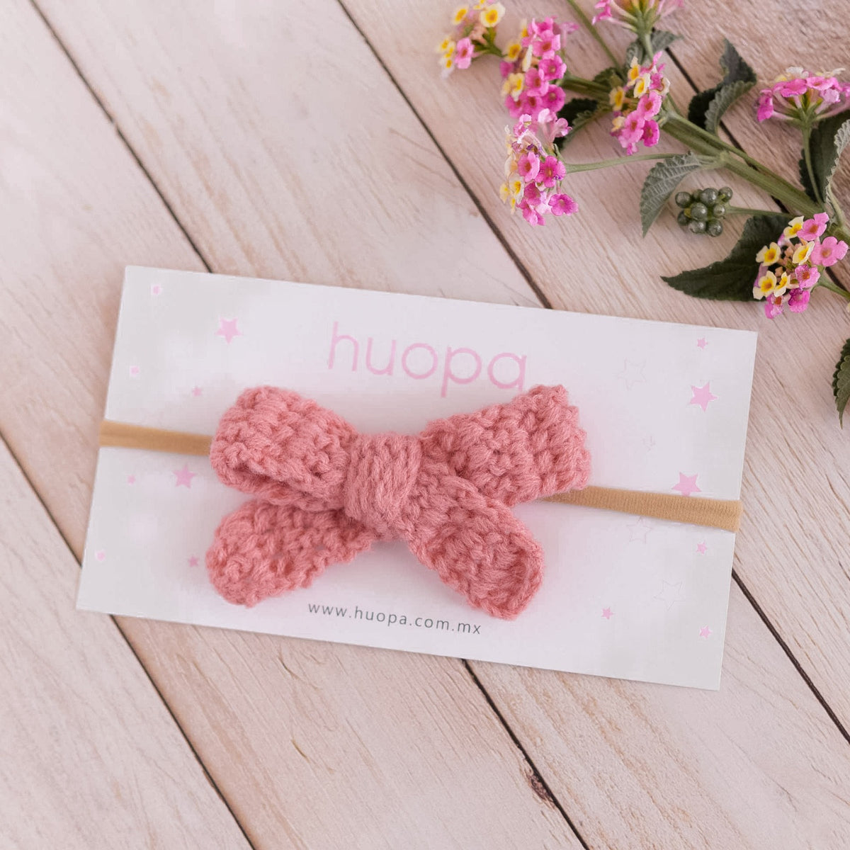 Bandita con Moño Tejido a Mano
