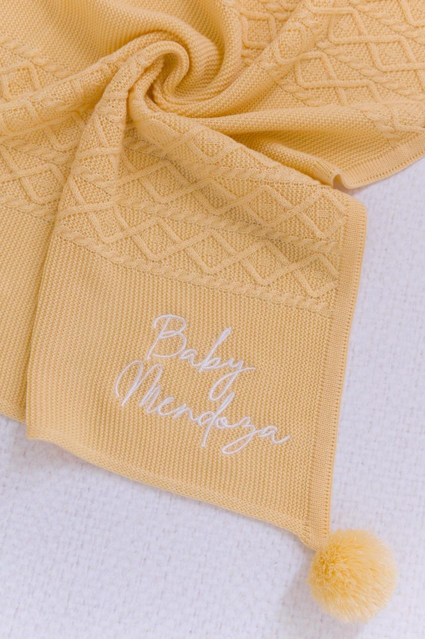 Cobijita Personalizada Pompones