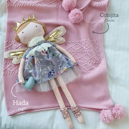 Kit Cobijita Motas Personalizada + Bailarina o Hada + Envío Gratis