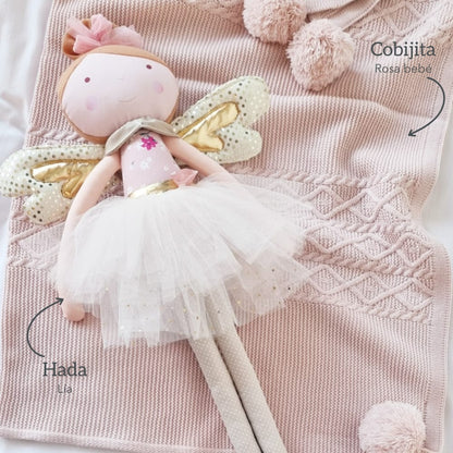 Kit Cobijita Motas Personalizada + Bailarina o Hada + Envío Gratis
