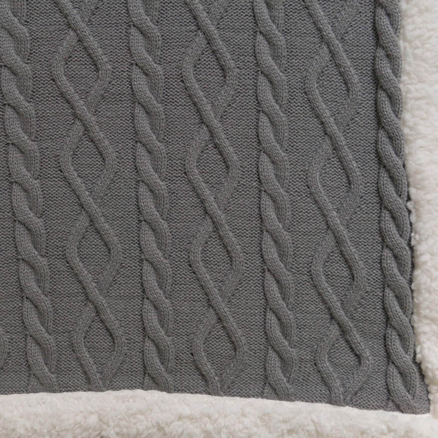 frazada trenza borrega navidad