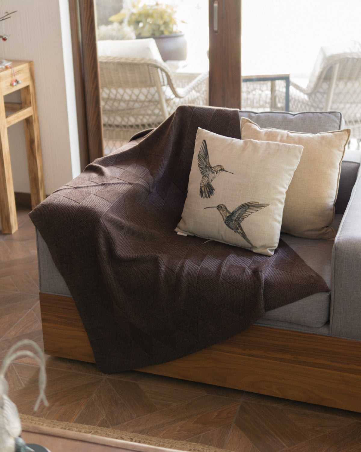 Frazada Individual Rombos 110x150 cms