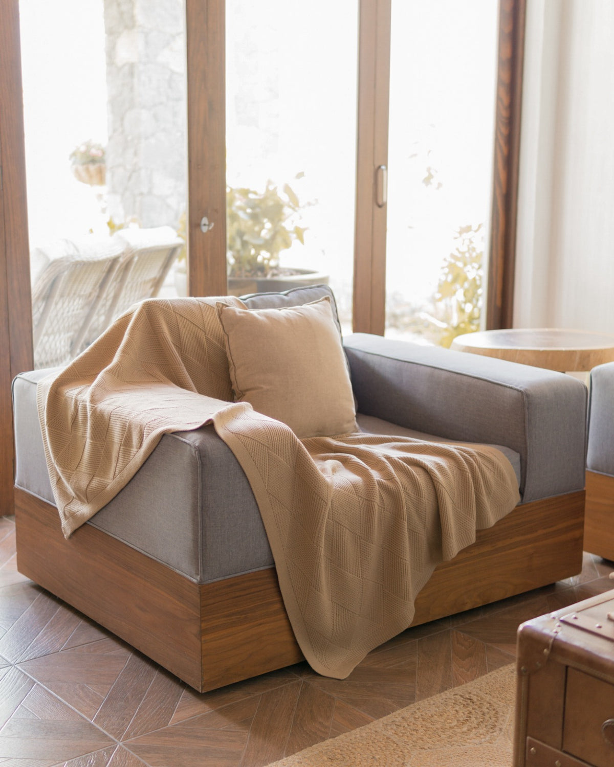 Frazada Individual Rombos 110x150 cms