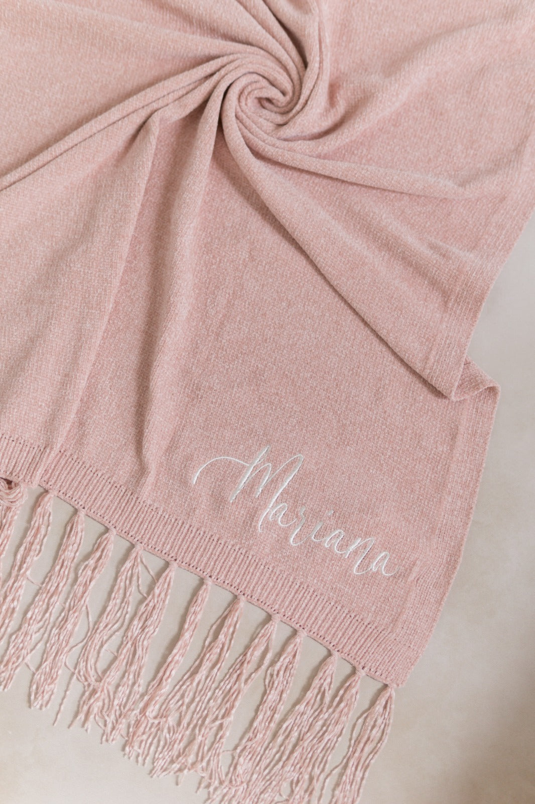 cobija lisa con flecos navidad