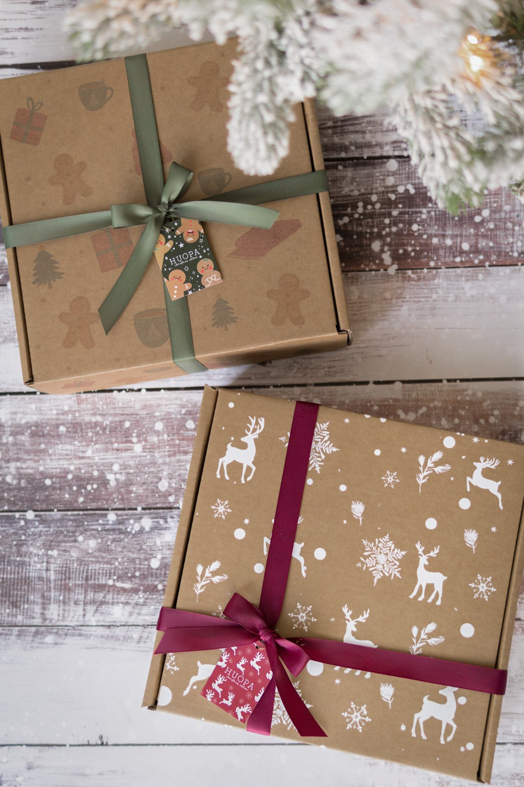 caja de regalo navideña