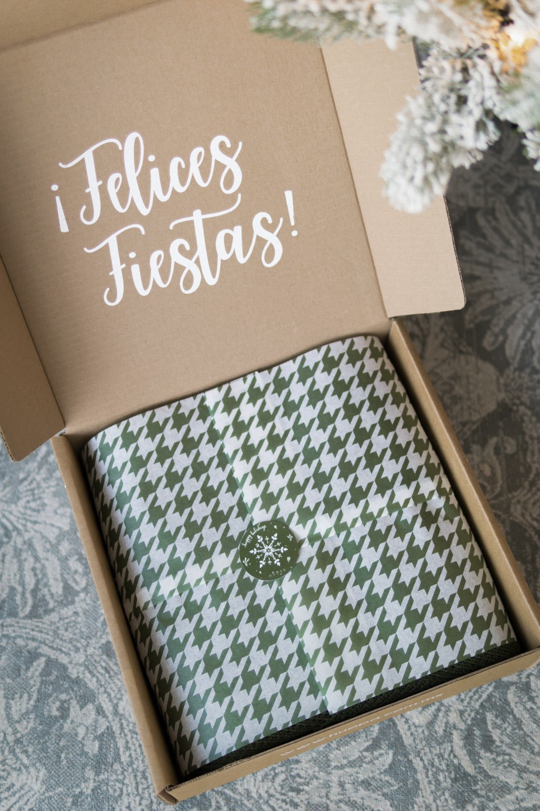 caja de regalo navideña