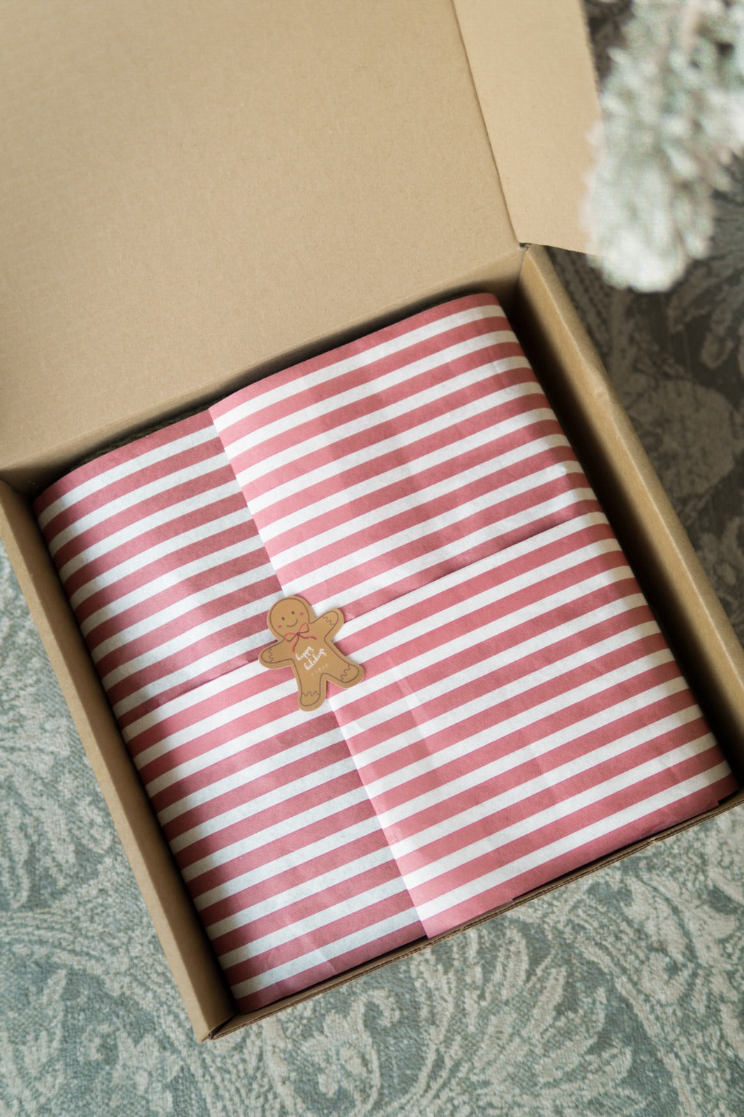 caja de regalo navideña