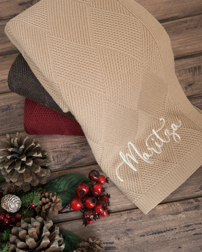 Frazada Rombos Navidad