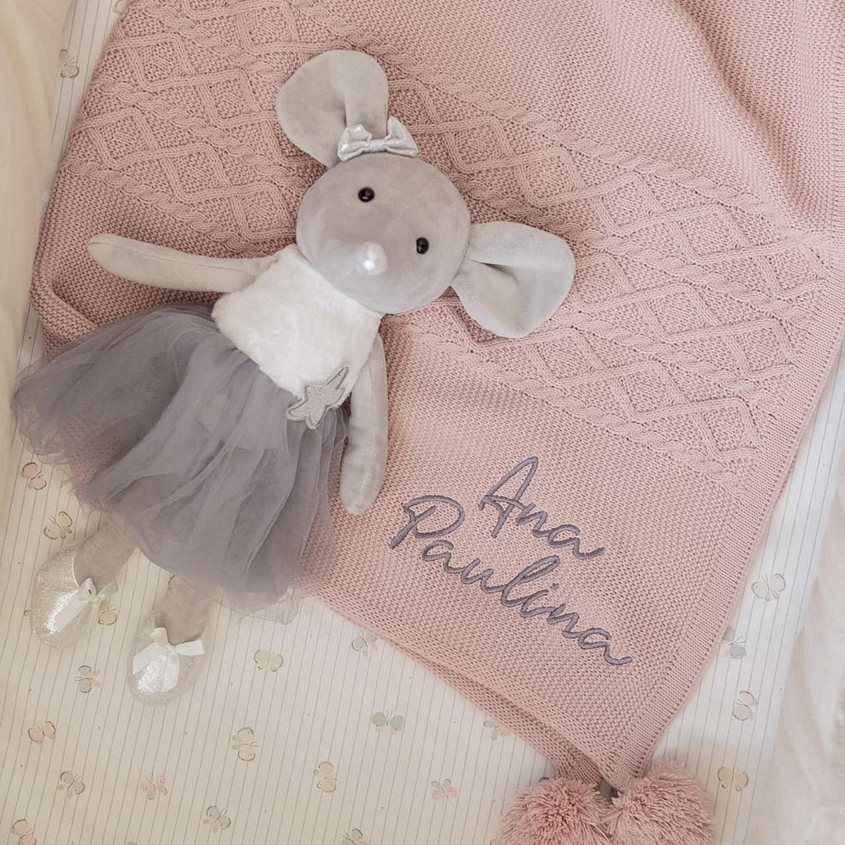 Kit Cobijita Motas Personalizada + Bailarina a Elegir