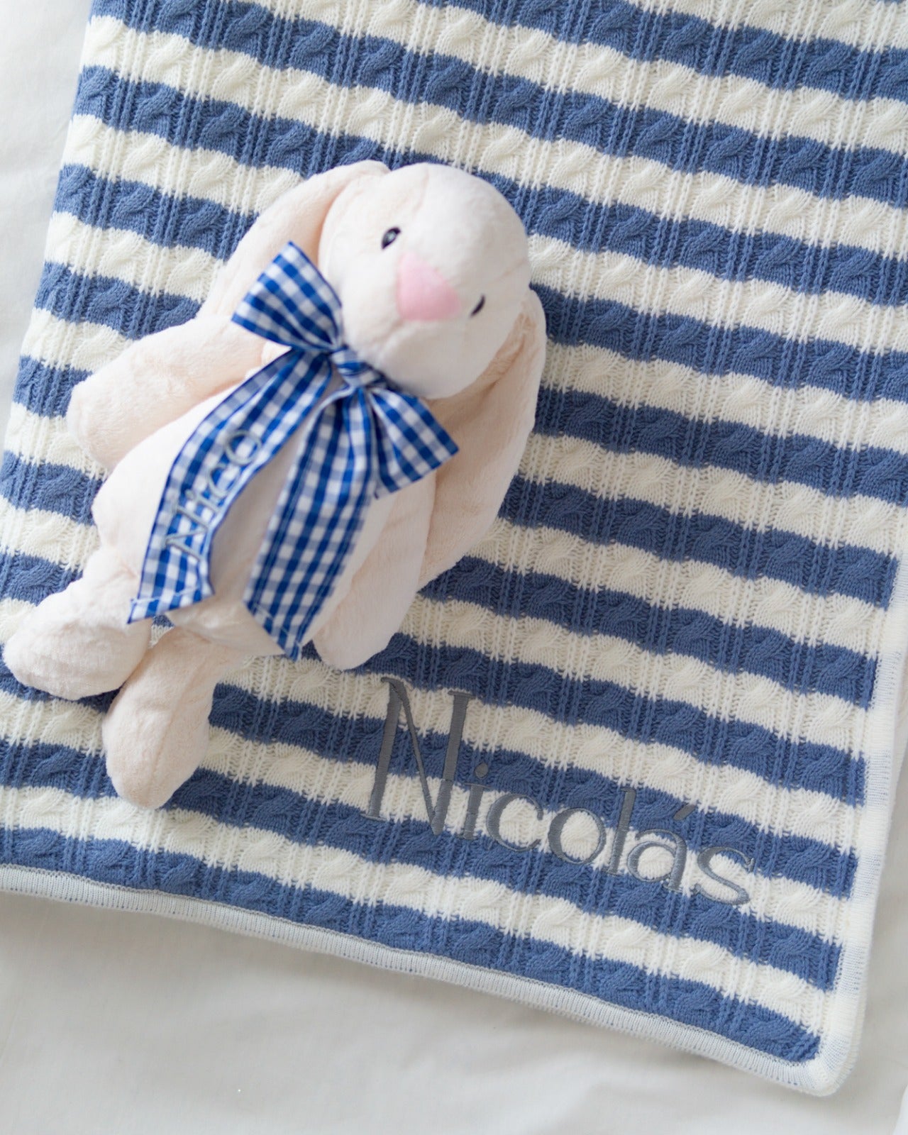 cobija polar con conejo mediano niño + envio gratis