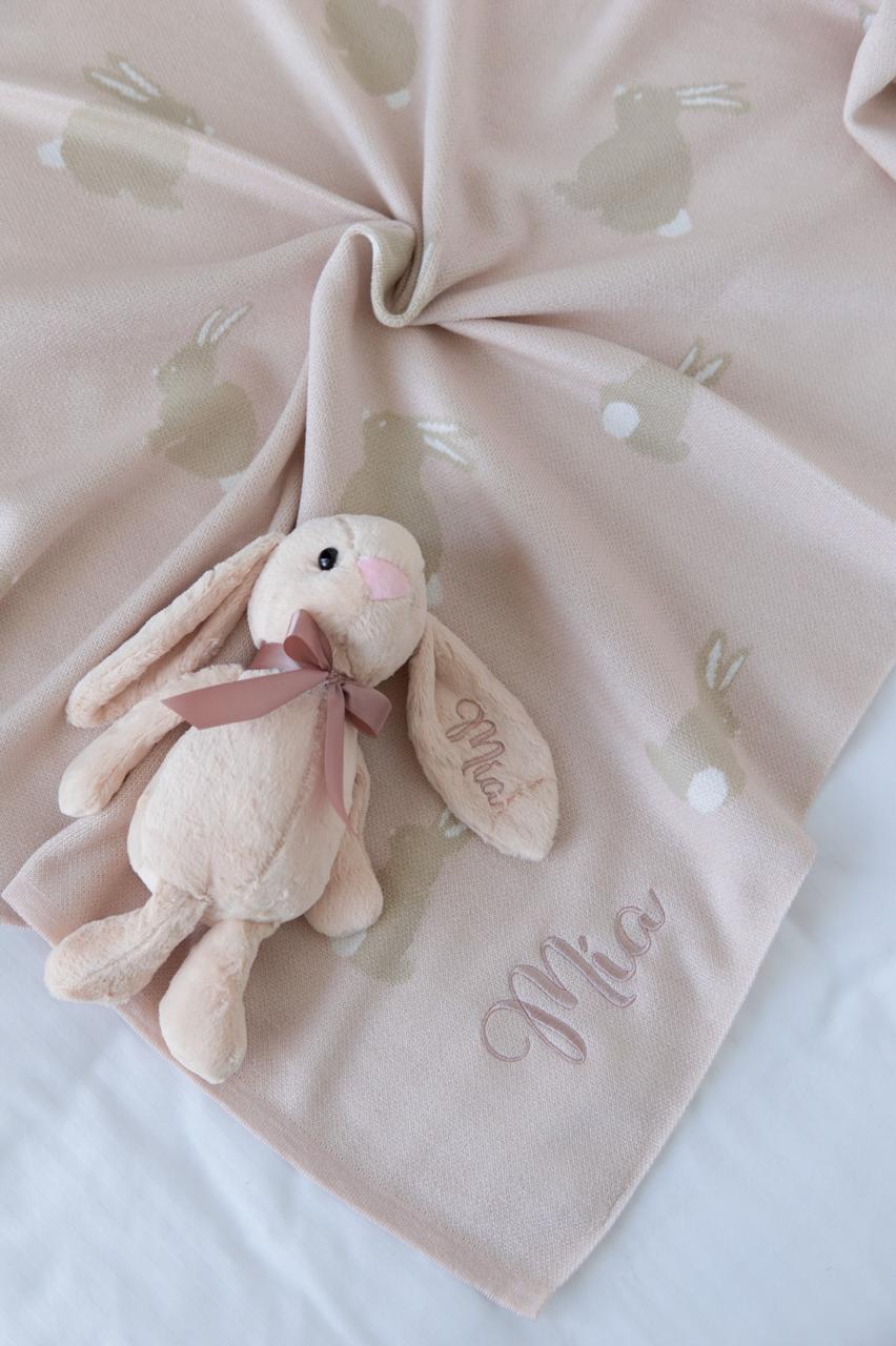 Set de Regalo Cobijita de Animalitos + Peluche Personalizado Varios Modelos
