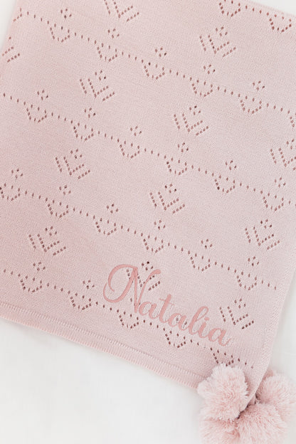 Cobijita Personalizada Lirio Con Motas