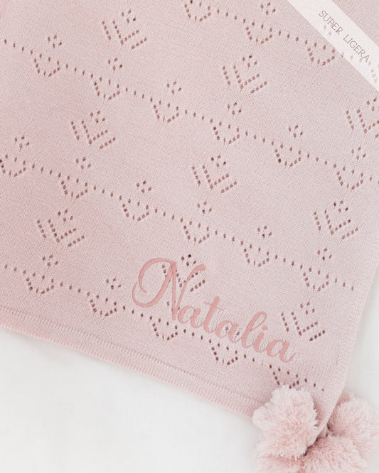 Cobijita Personalizada Lirio Con Motas