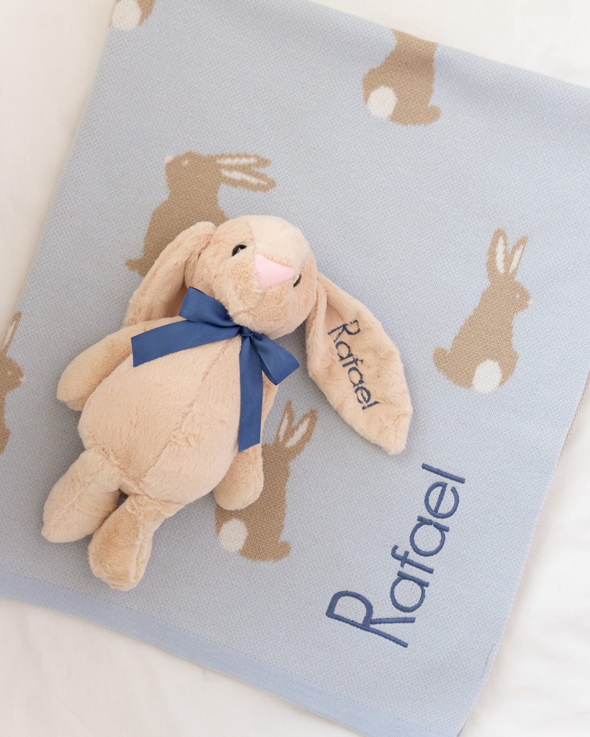 Set de Regalo Cobijita de Animalitos + Peluche Personalizado Varios Modelos
