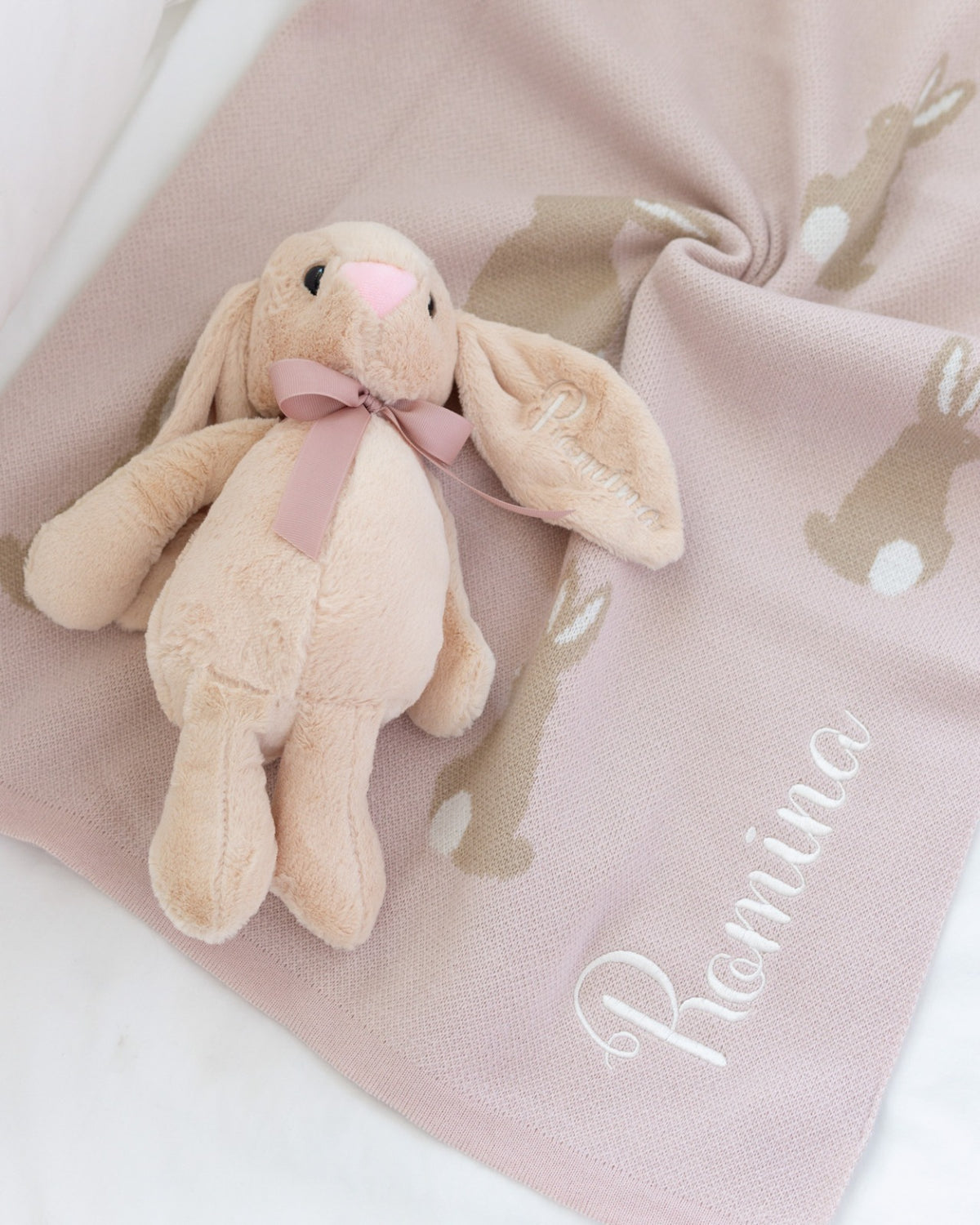 Set de Regalo Cobijita de Animalitos + Peluche Personalizado Varios Modelos