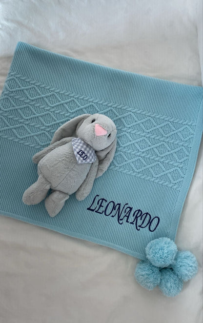 Kit Welcome Baby US Conejito Riley Gris + Envío Gratis