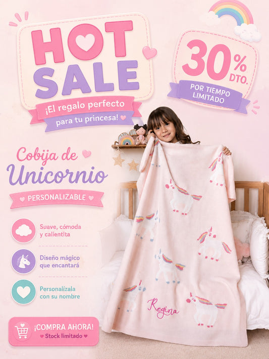 Cobijita Personalizada Unicornios HS