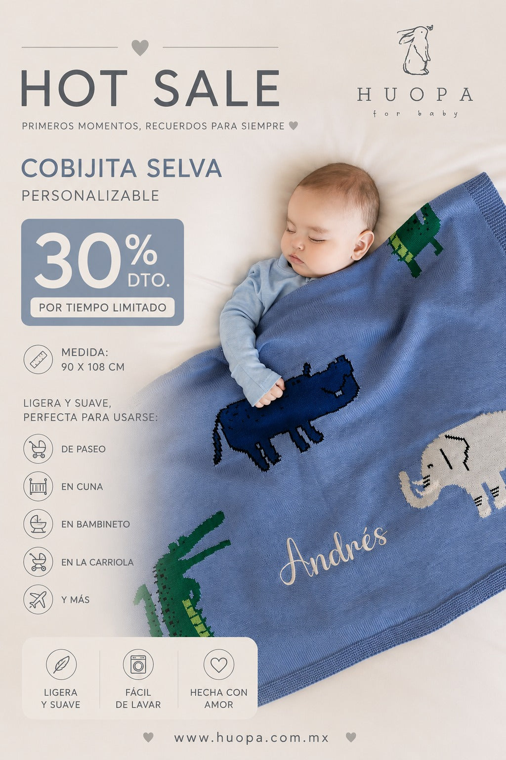Cobijita Personalizada Zoo HS