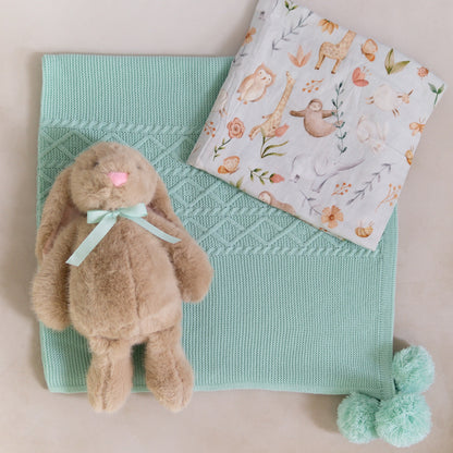 Set de Regalo Básicos para El Bebé con Conejo + Envío Gratis