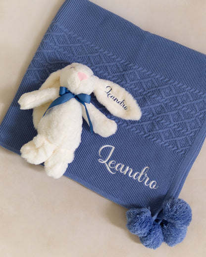 Set de Regalo Welcome Baby con Conejito Riley Hueso