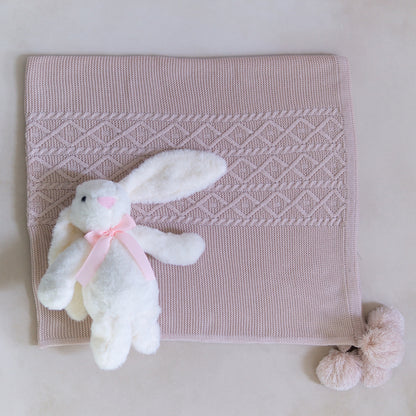 Set de Regalo Welcome Baby con Conejito Riley Hueso