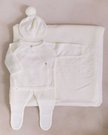 Set Primeras Puestas Bebé 4pzs Cobija Polar + Envío Gratis