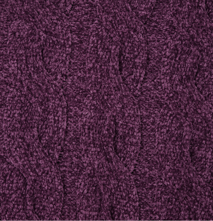 Pie de Cama Frazada Chenille Trenza 110 x 150 cm