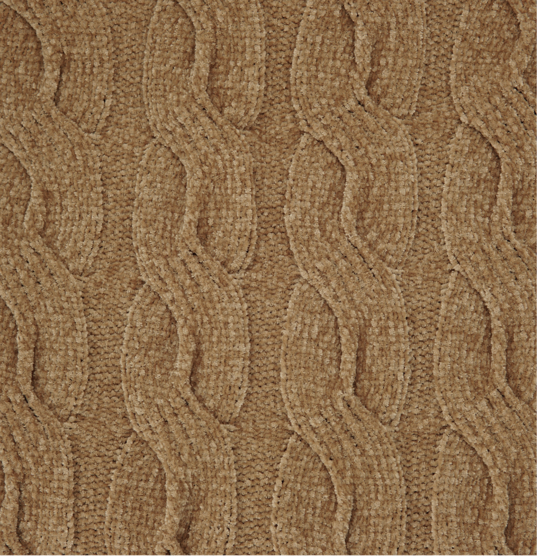 pie de cama frazada chenille trenza 110 x 150 cm